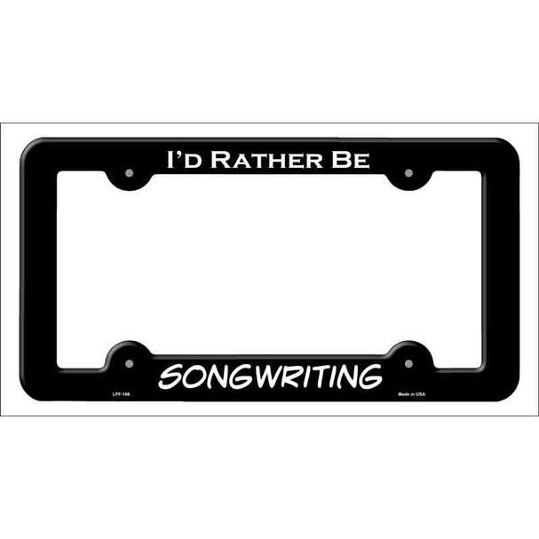 Songwriting Novelty Metal License Plate Frame LPF-166