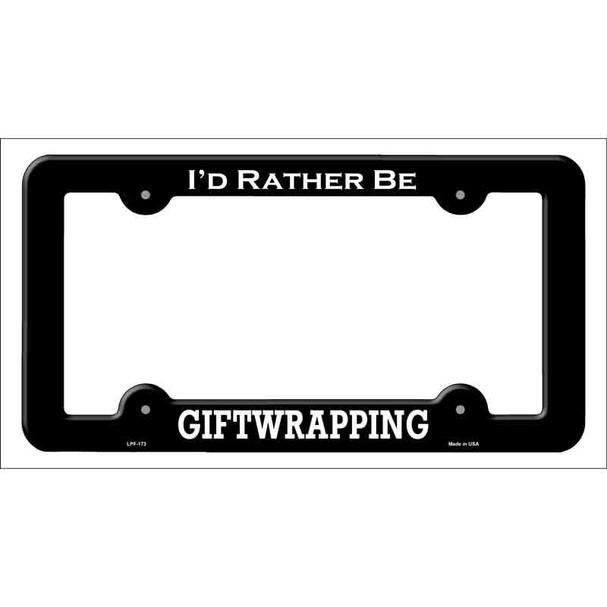 Giftwrapping Novelty Metal License Plate Frame LPF-173