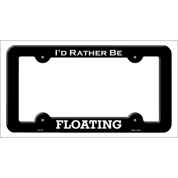 Floating Novelty Metal License Plate Frame LPF-179