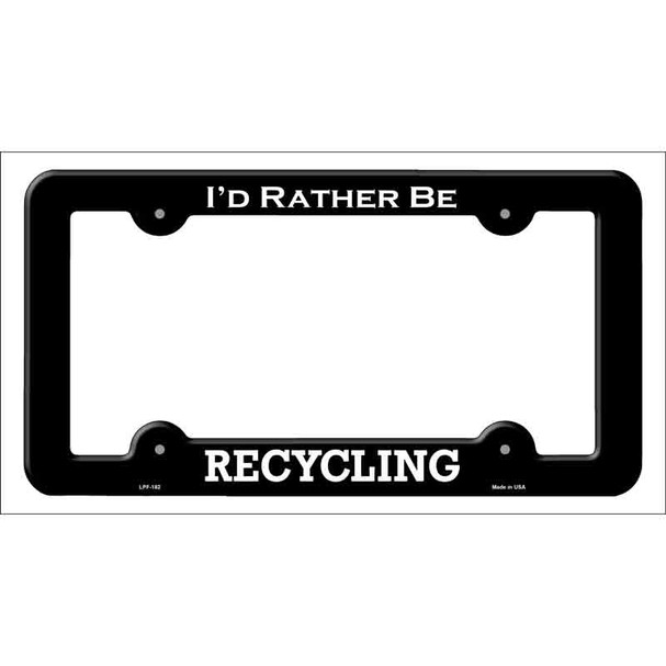 Recycling Novelty Metal License Plate Frame LPF-182