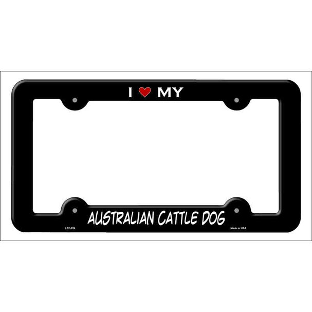 Australian Cattle Dog Novelty Metal License Plate Frame LPF-224