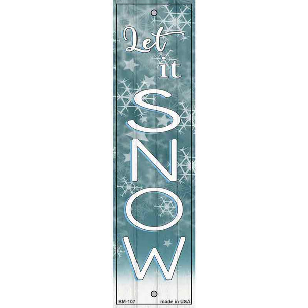Let It Snow Novelty Metal Bookmark BM-107
