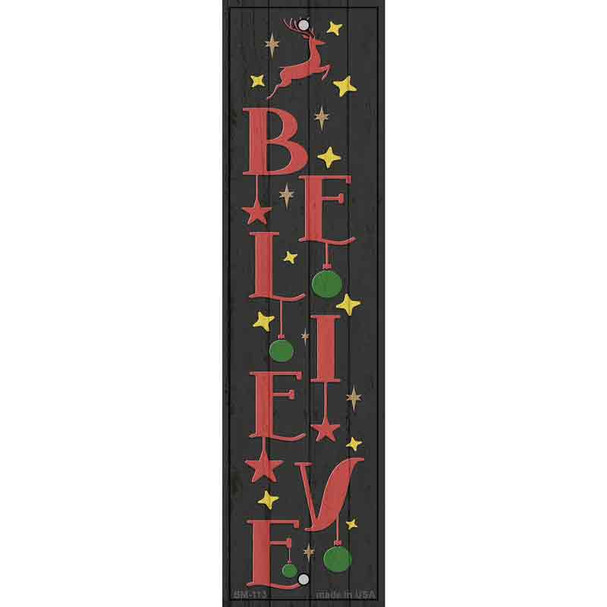 Believe Reindeer Black Novelty Metal Bookmark BM-113