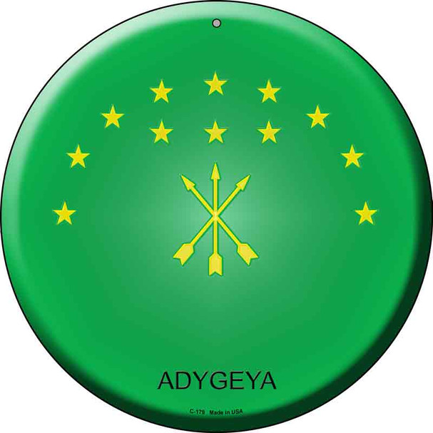 Adygeya  Novelty Metal Circular Sign C-179