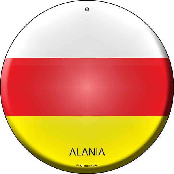 Alania  Novelty Metal Circular Sign C-182