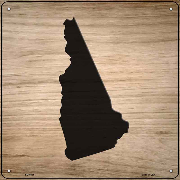 New Hampshire Shape Letter Tile Novelty Metal Square Sign