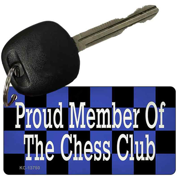 Chess Club Member Novelty Metal Key Chain Tag KC-13750