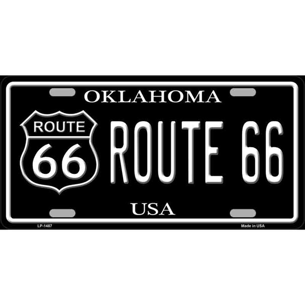 Route 66 Oklahoma Metal Novelty License Plate