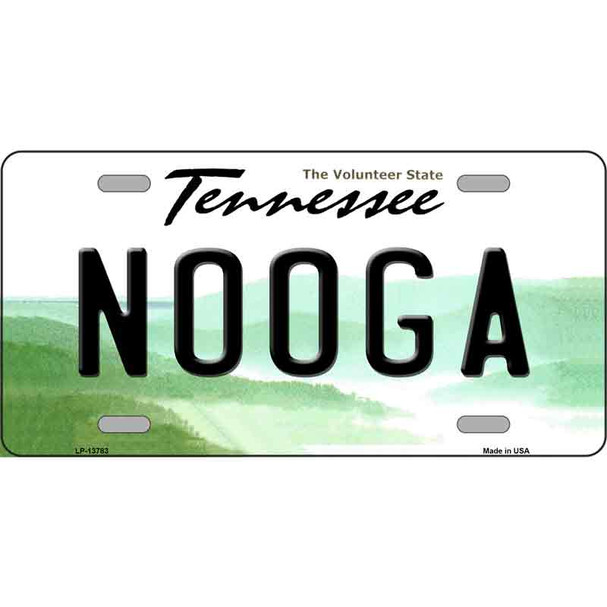 Nooga Tennessee Novelty Metal License Plate Tag