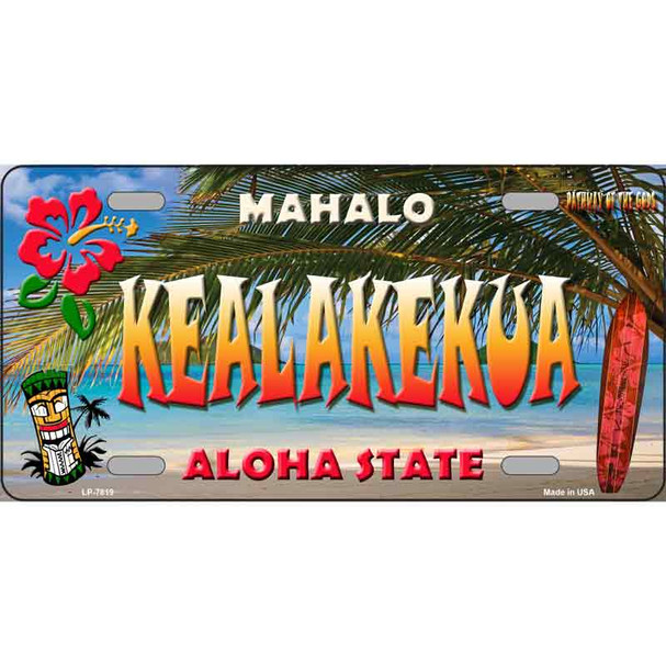 Kealakekua Hawaii State Novelty Metal License Plate