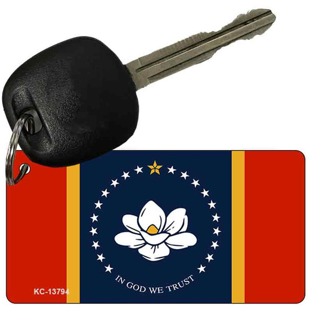 Mississippi Flag Novelty Metal Key Chain KC-13794