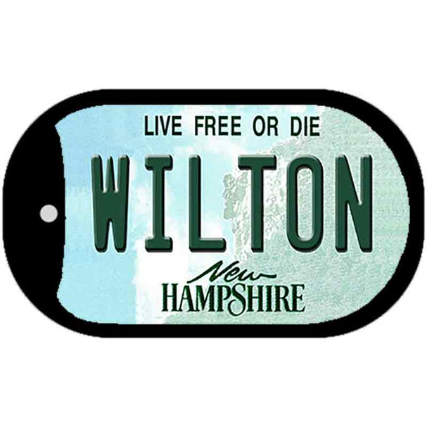 Wilton New Hampshire Novelty Metal Dog Tag Necklace DT-13793