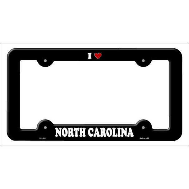 Love North Carolina Novelty Metal License Plate Frame LPF-310