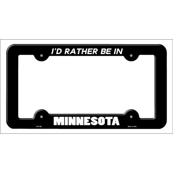 Be In Minnesota Novelty Metal License Plate Frame LPF-350