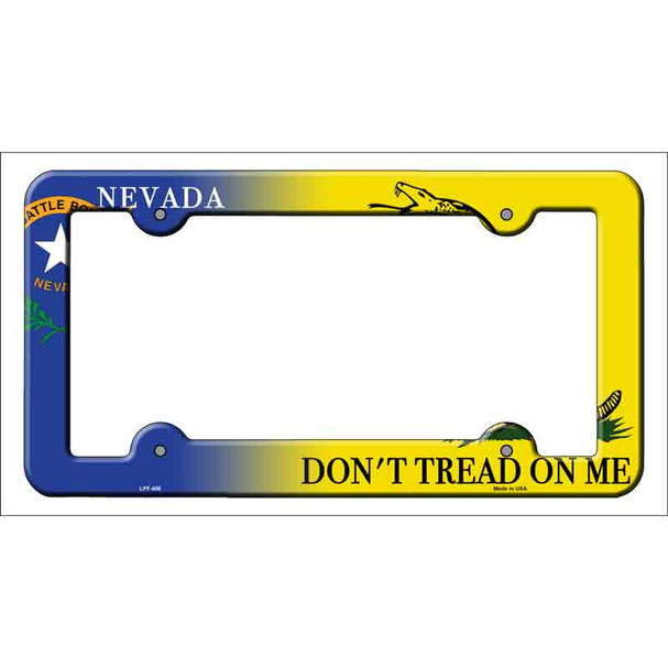 Nevada|Dont Tread Novelty Metal License Plate Frame LPF-406