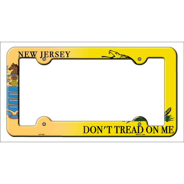 New Jersey|Dont Tread Novelty Metal License Plate Frame LPF-408