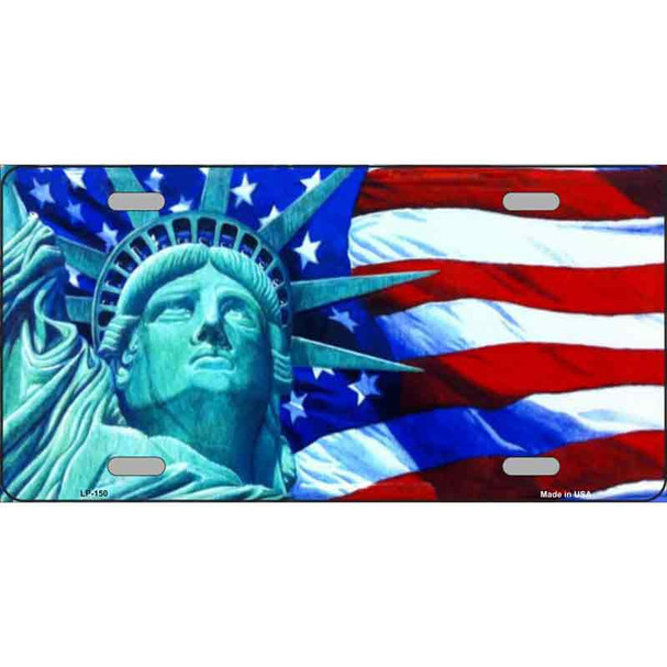 Lady Liberty Metal Novelty License Plate