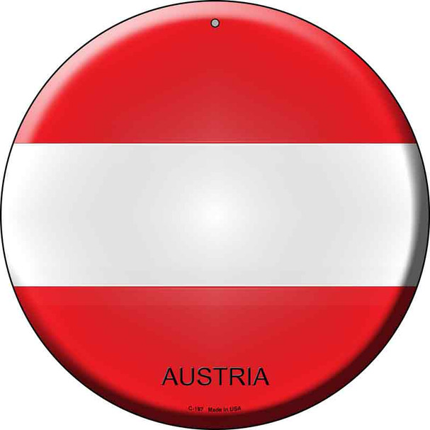 Austria Novelty Metal Circular Sign C-197