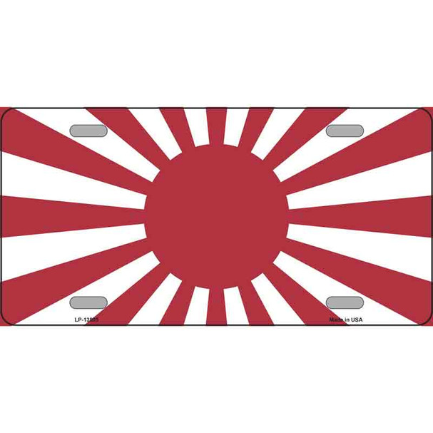 Rising Sun Japan Novelty Metal License Plate Tag