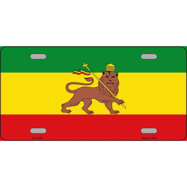 Ethiopia Flag Novelty Metal License Plate Tag