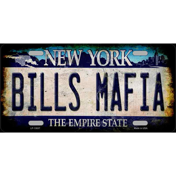 Bills Mafia Novelty Metal License Plate Tag