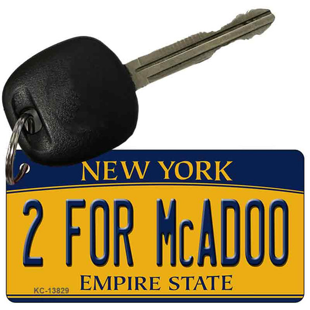 2 For McAdoo New York Novelty Metal Key Chain