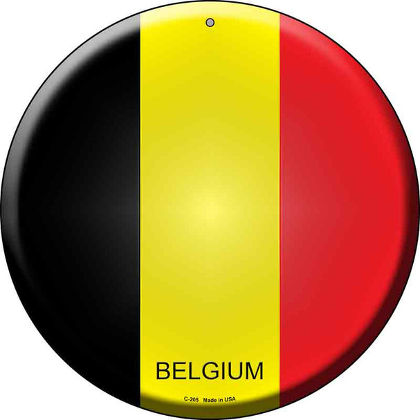 Belgium  Novelty Metal Circular Sign C-205