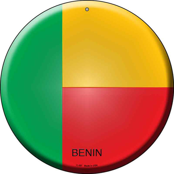 Benin  Novelty Metal Circular Sign C-207