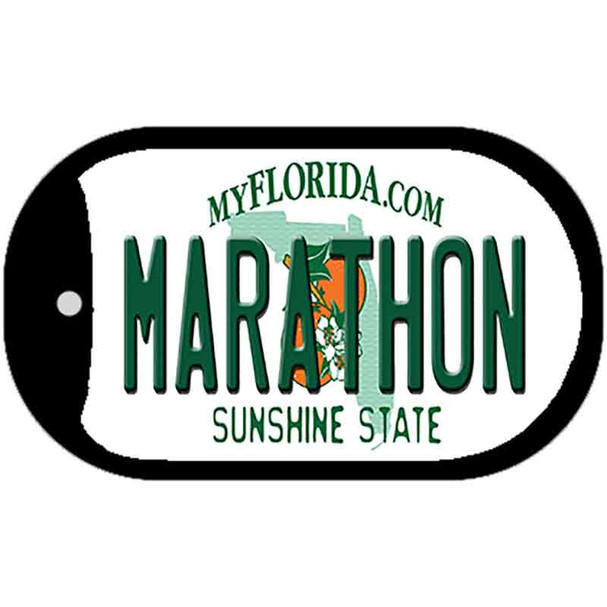 Marathon Florida Novelty Metal Dog Tag Necklace