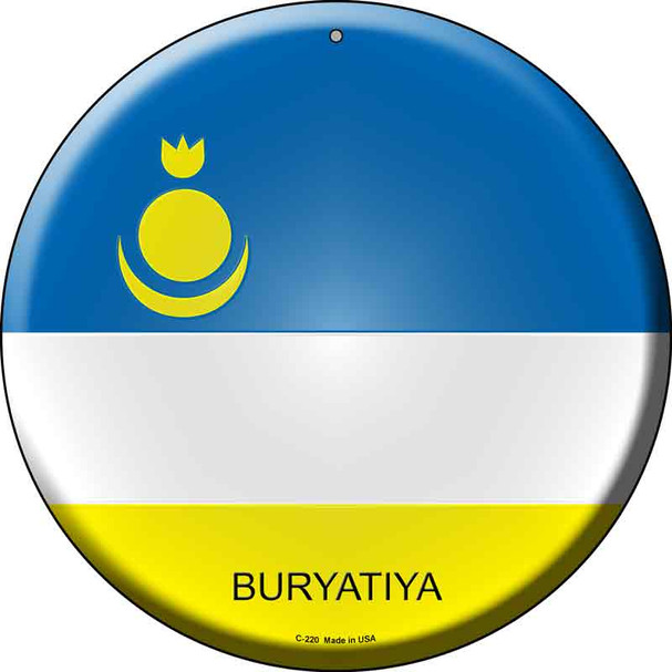 Buryatiya  Novelty Metal Circular Sign C-220