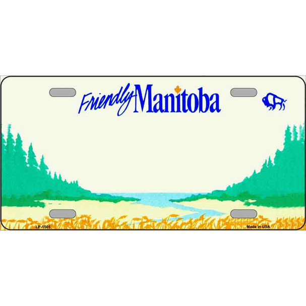 Manitoba Novelty Metal License Plate