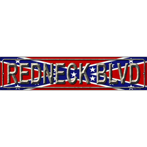 Redneck Blvd Metal Novelty Street Sign