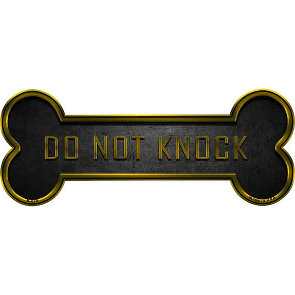 Do Not Knock Novelty Metal Bone Magnet