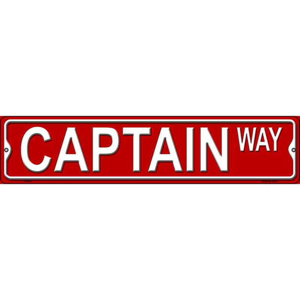 Captain Way Metal Novelty Street Sign