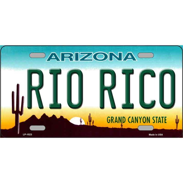 Rio Rico Arizona Metal Novelty License Plate