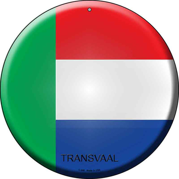 Transvaal  Novelty Metal Circular Sign C-448