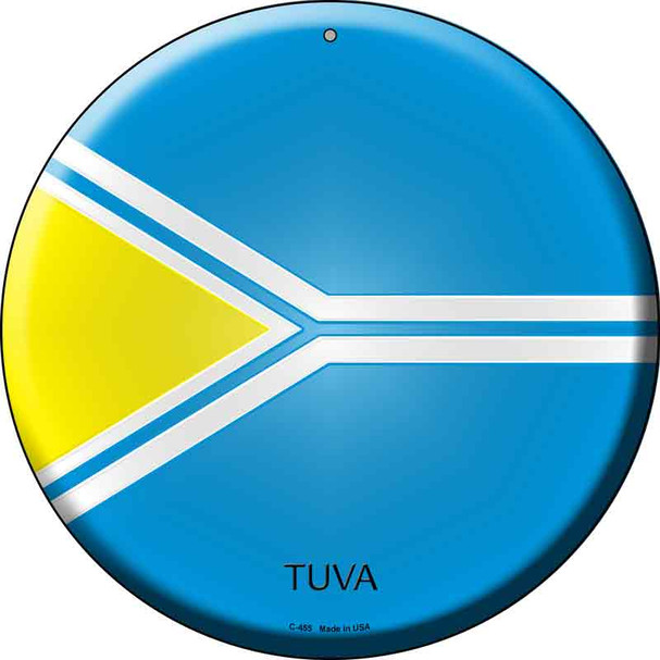 Tuva  Novelty Metal Circular Sign C-455