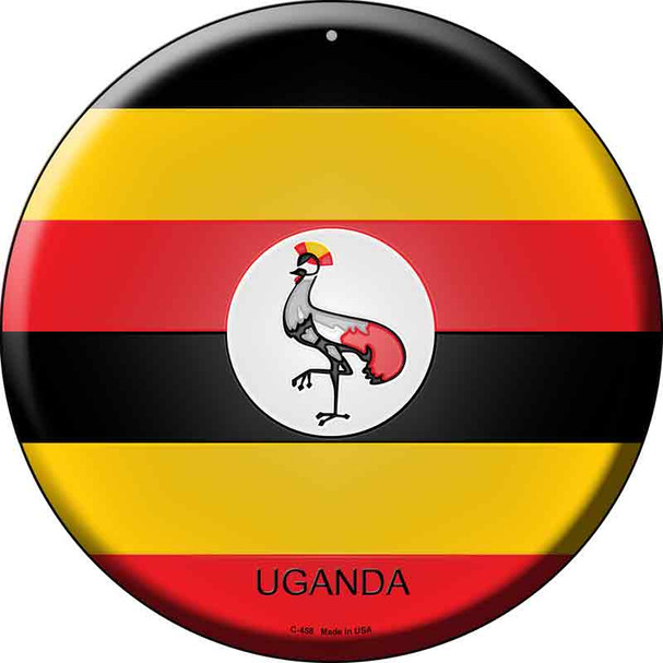 Uganda  Novelty Metal Circular Sign C-458