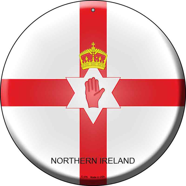 Northern Ireland  Novelty Metal Circular Sign C-376