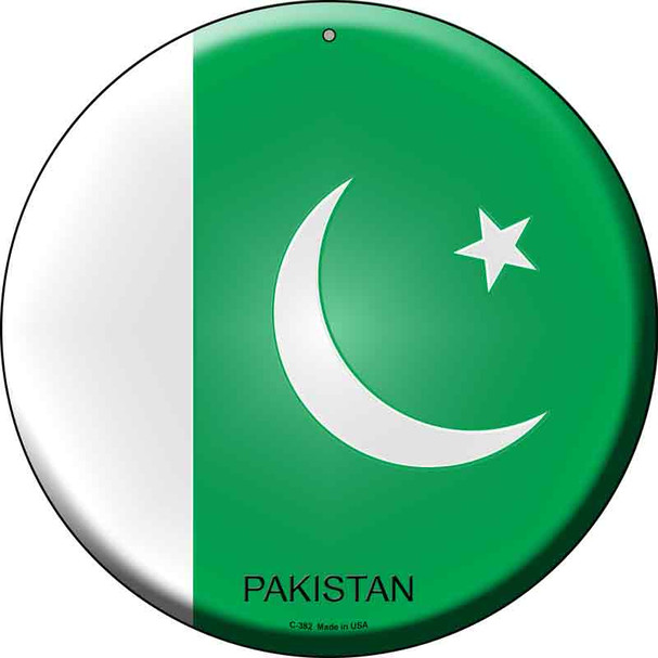 Pakistan  Novelty Metal Circular Sign C-382