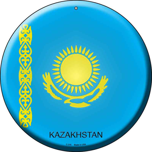 Kazakhstan  Novelty Metal Circular Sign C-316