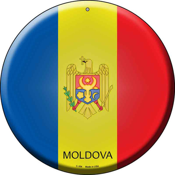 Moldova  Novelty Metal Circular Sign C-354
