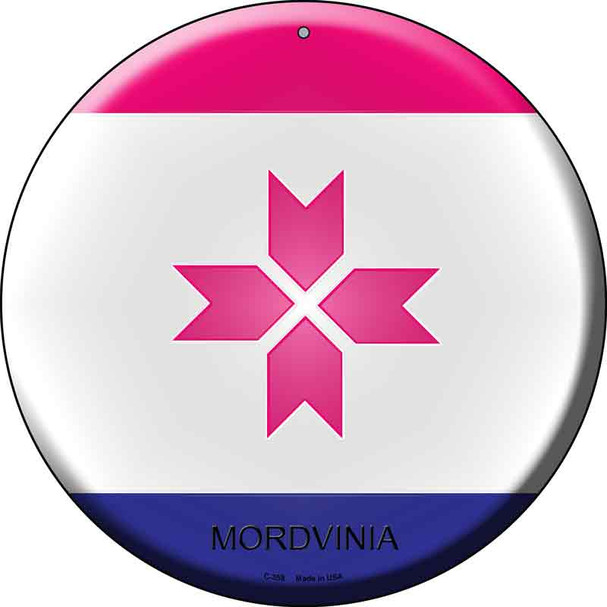 Mordvinia  Novelty Metal Circular Sign C-358