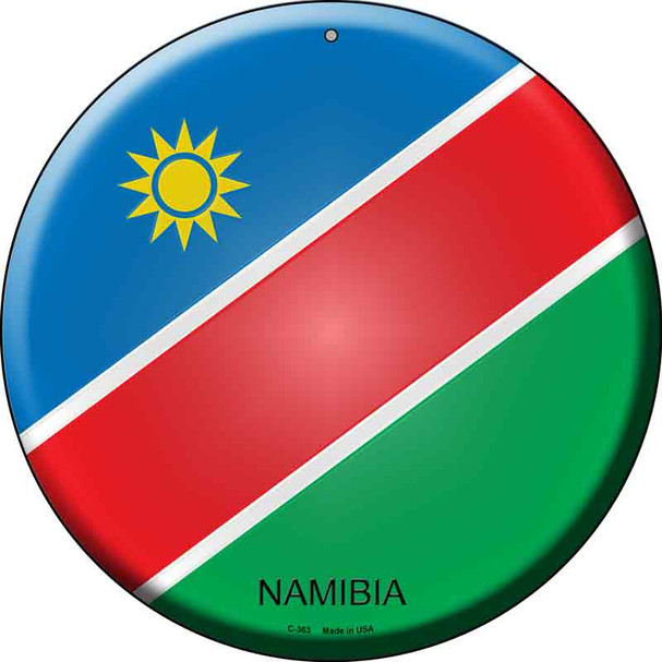Namibia  Novelty Metal Circular Sign C-363