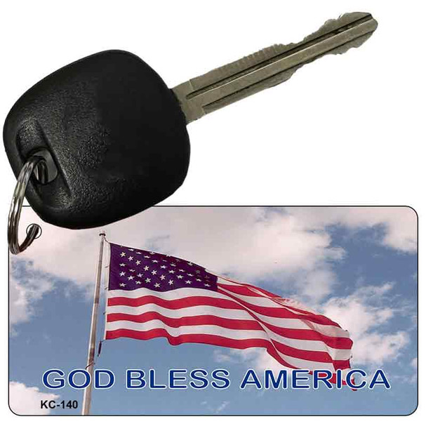 God Bless America Novelty Aluminum Key Chain KC-140