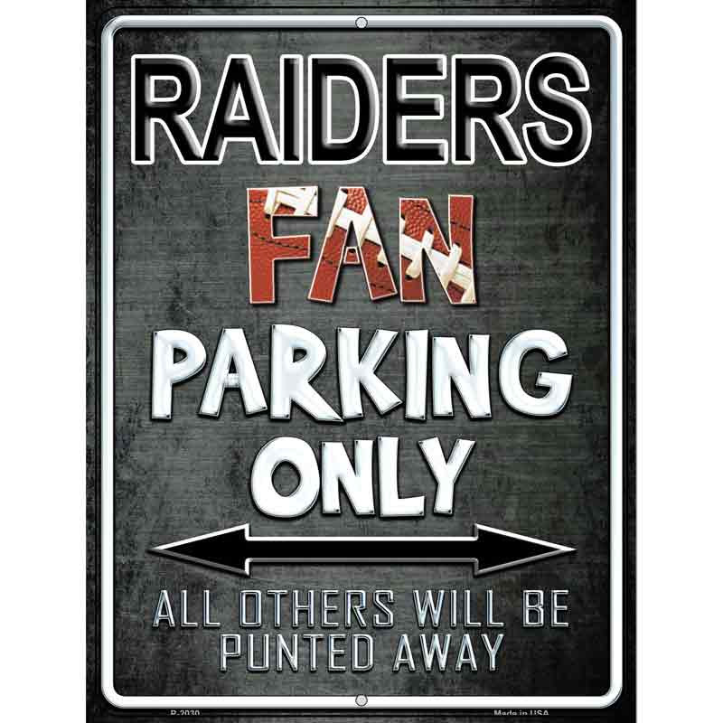 Raiders Metal Sign 