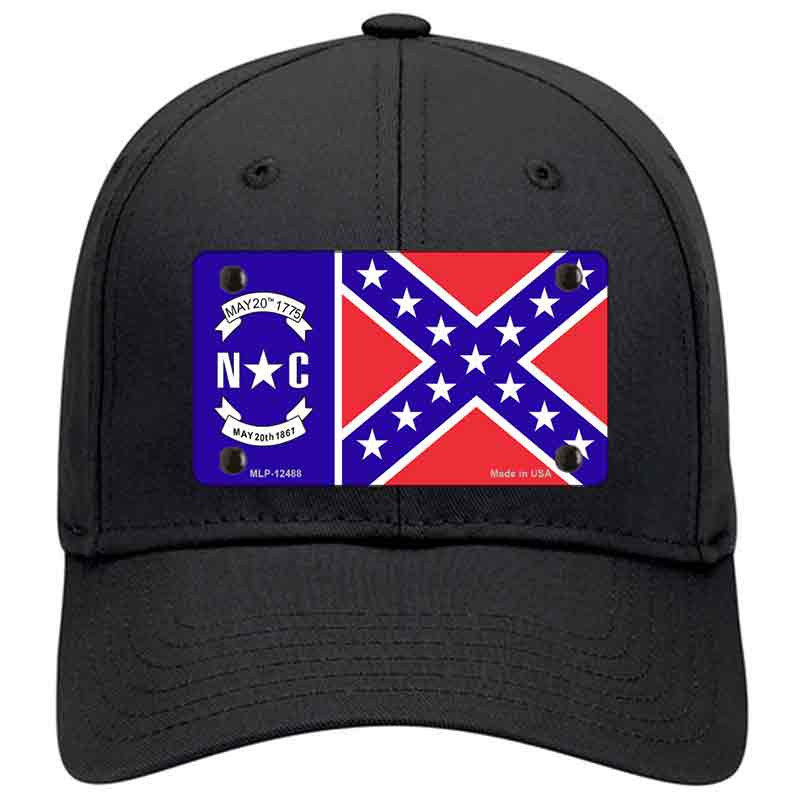 North Carolina Confederate Flag Novelty License Plate Hat