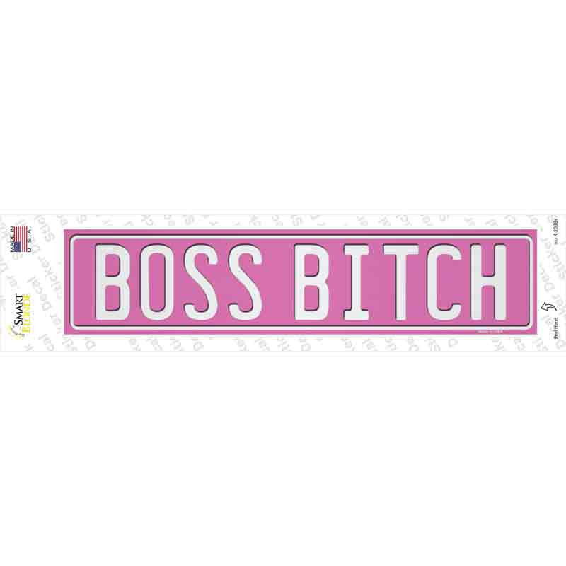 Boss Bitch Novelty Narrow Sticker Decal K-2038