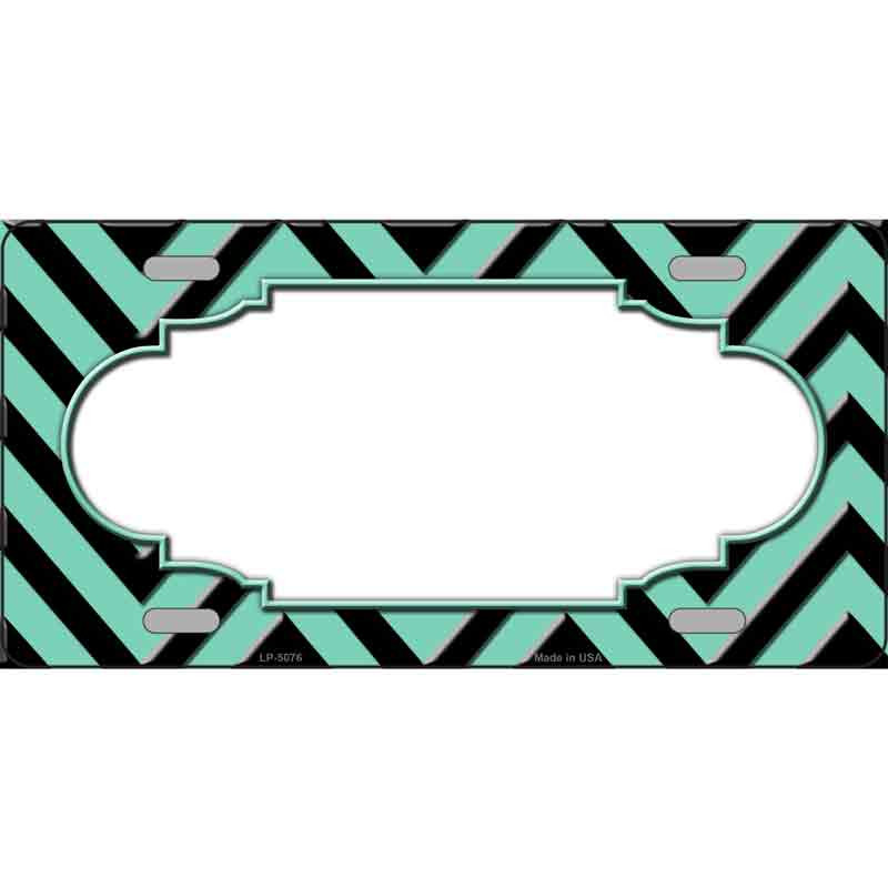 mint and black chevron