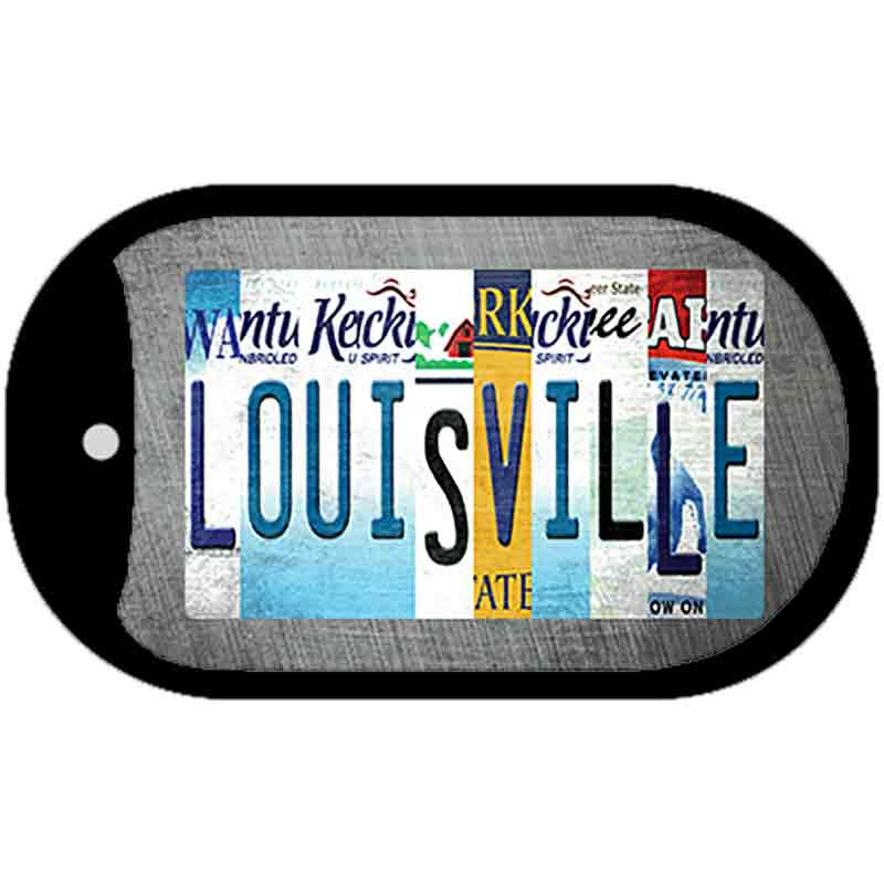 Louisville Strip Art Novelty Metal Dog Tag Necklace DT-13283 - Novelty Products - Gift Items - Personalized & Customizable Options- Smart Blonde